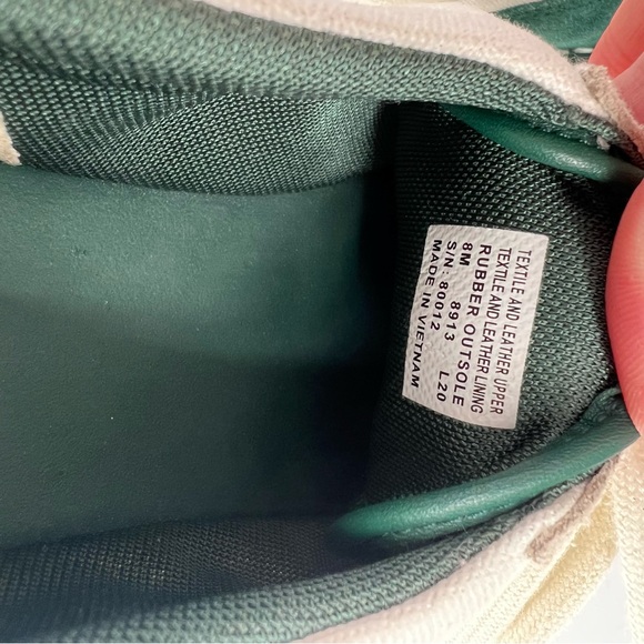 TORY BURCH Mineral Green Ivory Canvas Marina Boat Sneaker 8M - Picture 9 of 11